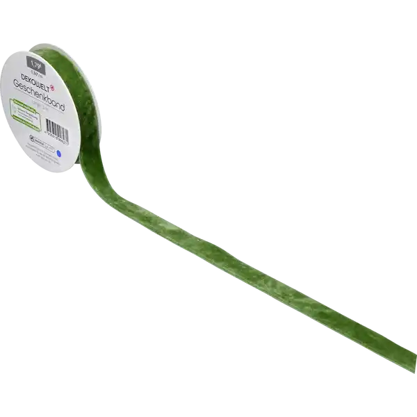 Geschenkband Samt grün