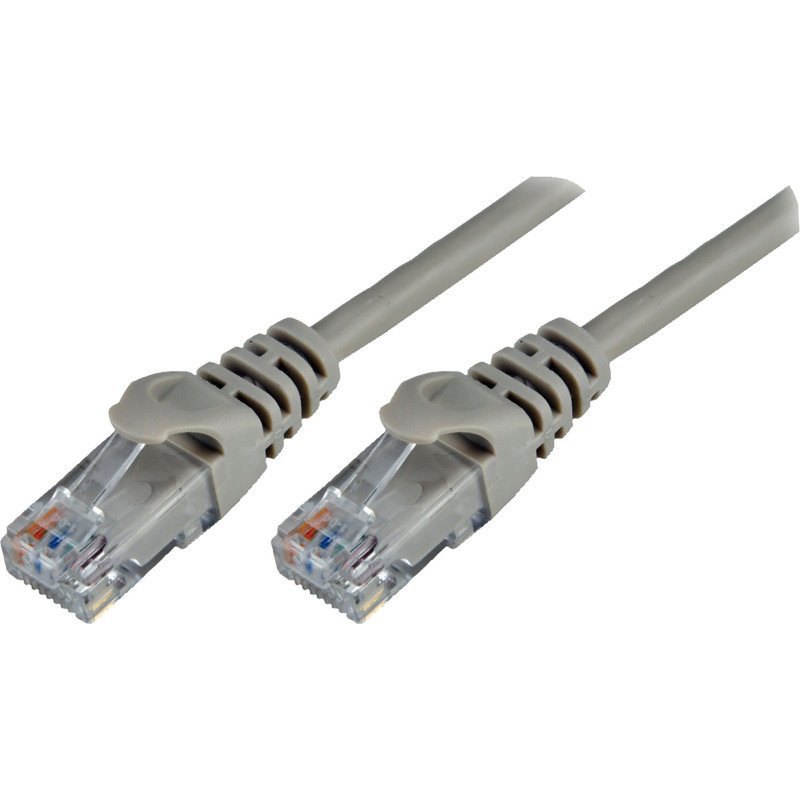 MCL Câble de réseau Ethernet RJ45 Cat6 gris 3 m