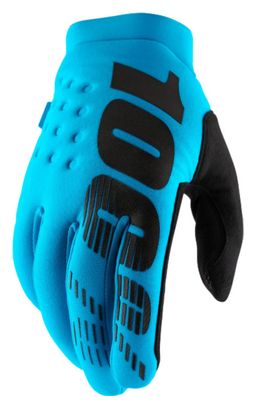 Gants Longs 100% Brisker Bleu Turquoise
