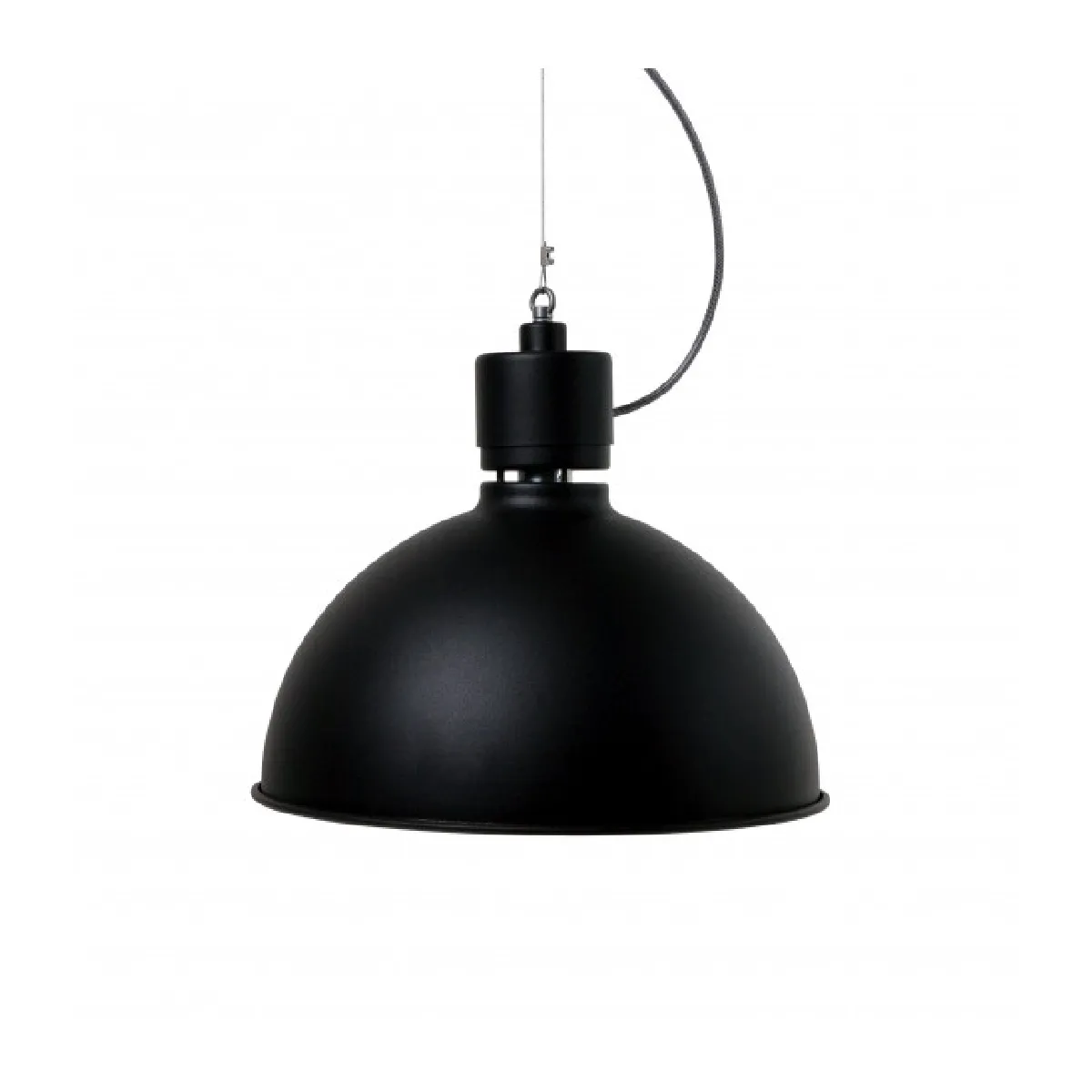 Luminaire Center Suspension MAGNUM en Métal et Noir hauteur 31,7 Cm
