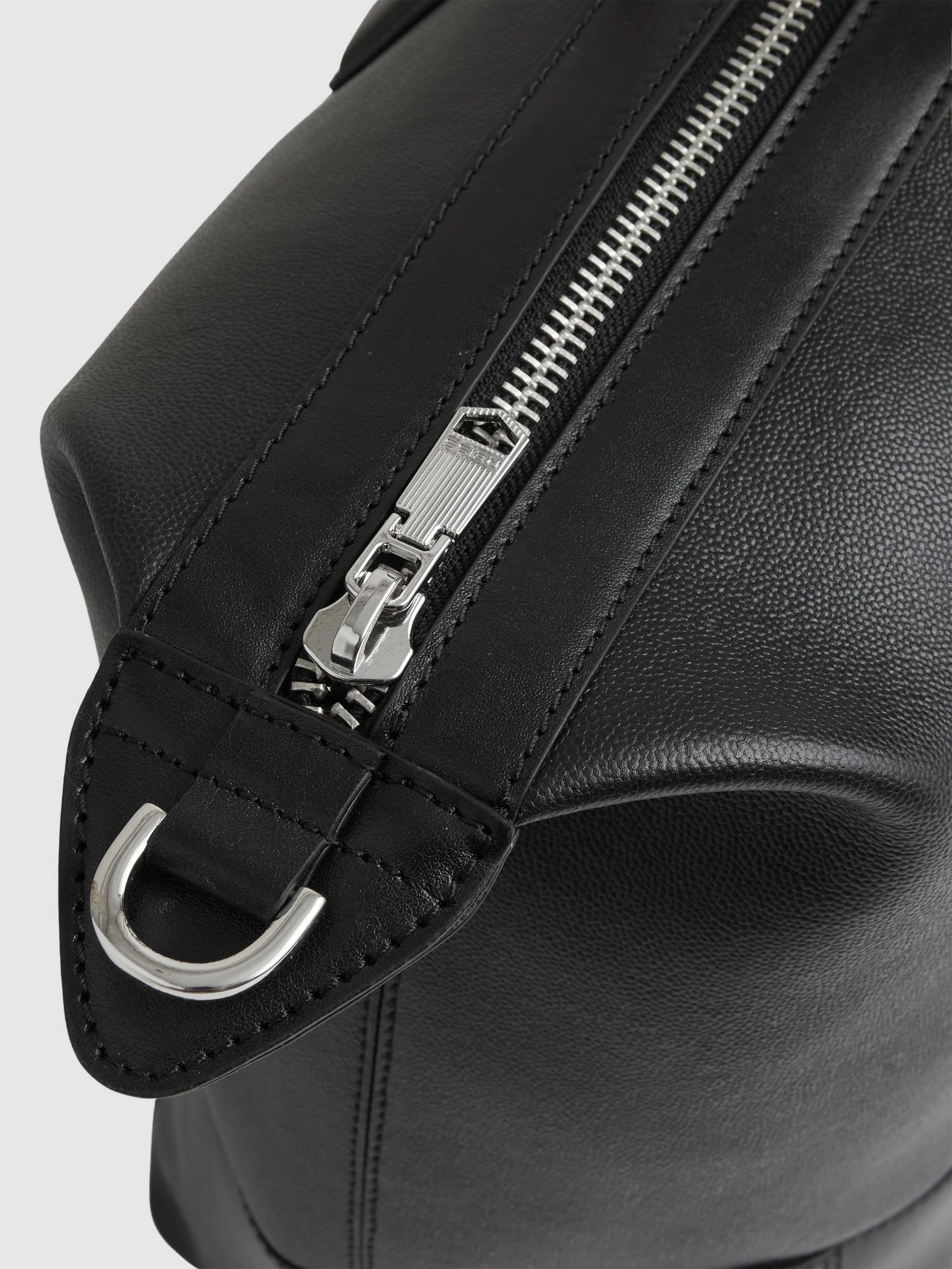 Reiss Casey Micro-Grain Leather Holdall