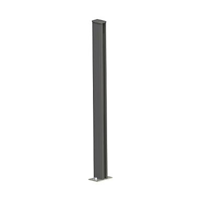 Poteau clôture aluminium Alpes h.90 cm