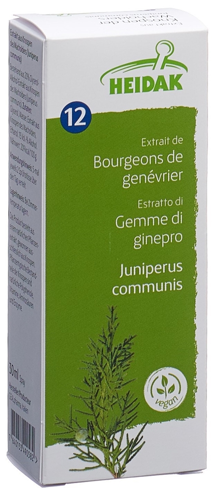 HEIDAK Knospe Wacholder Juniperus communis<br>30 ml, Flasche, Glycerinmazerat