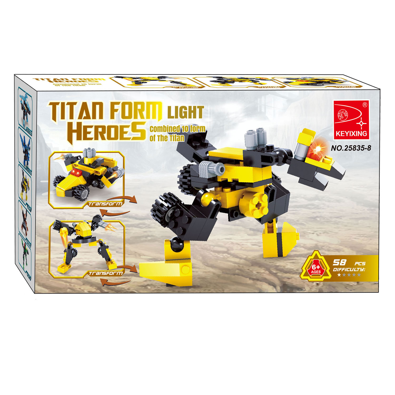 Titans Robot Bouwblokjes Bouwset 3 in 1