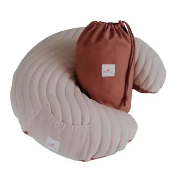 Almofada de amamentação inflável Mumade, cor terracota.