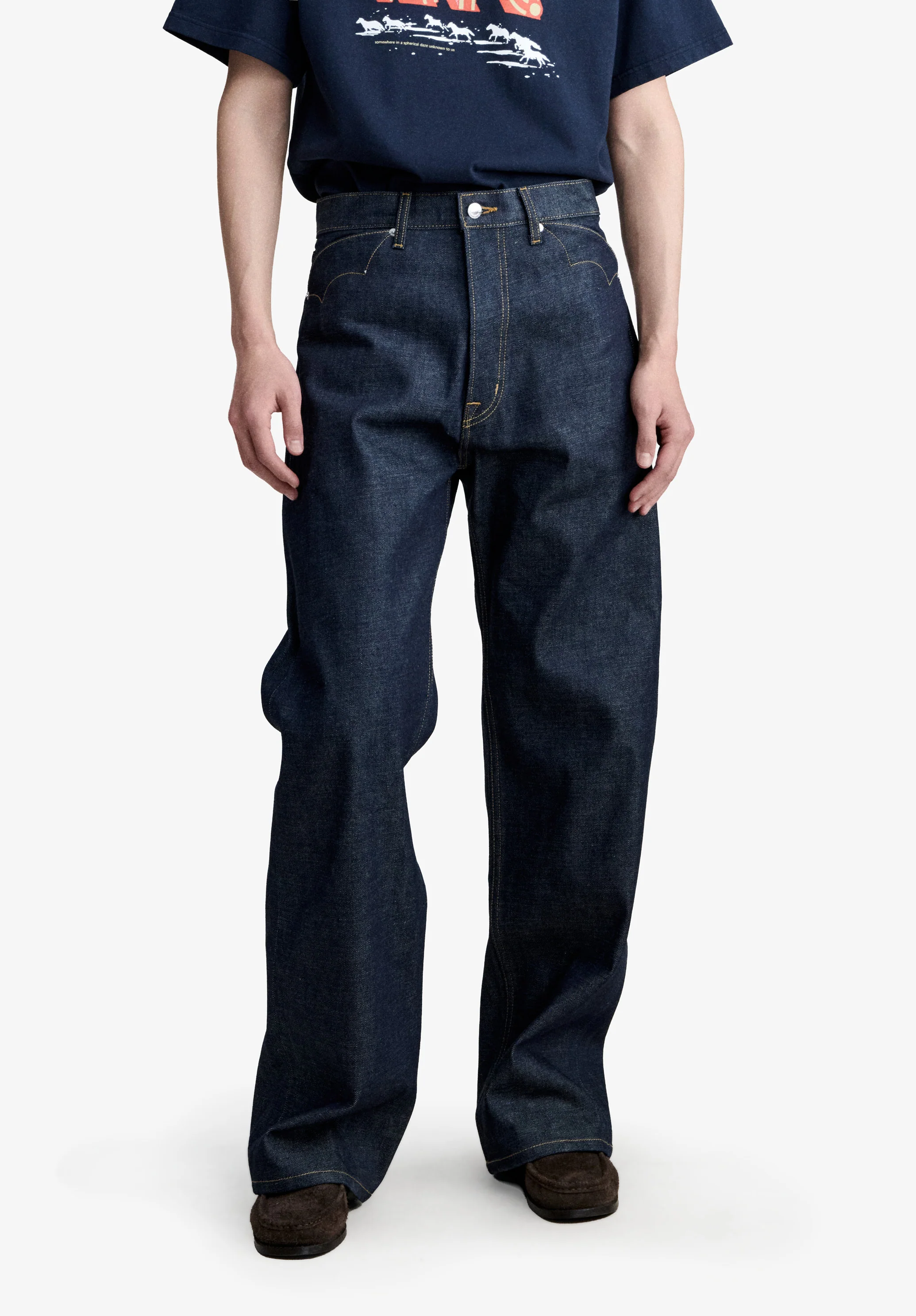 denim pant braindead - Indigo