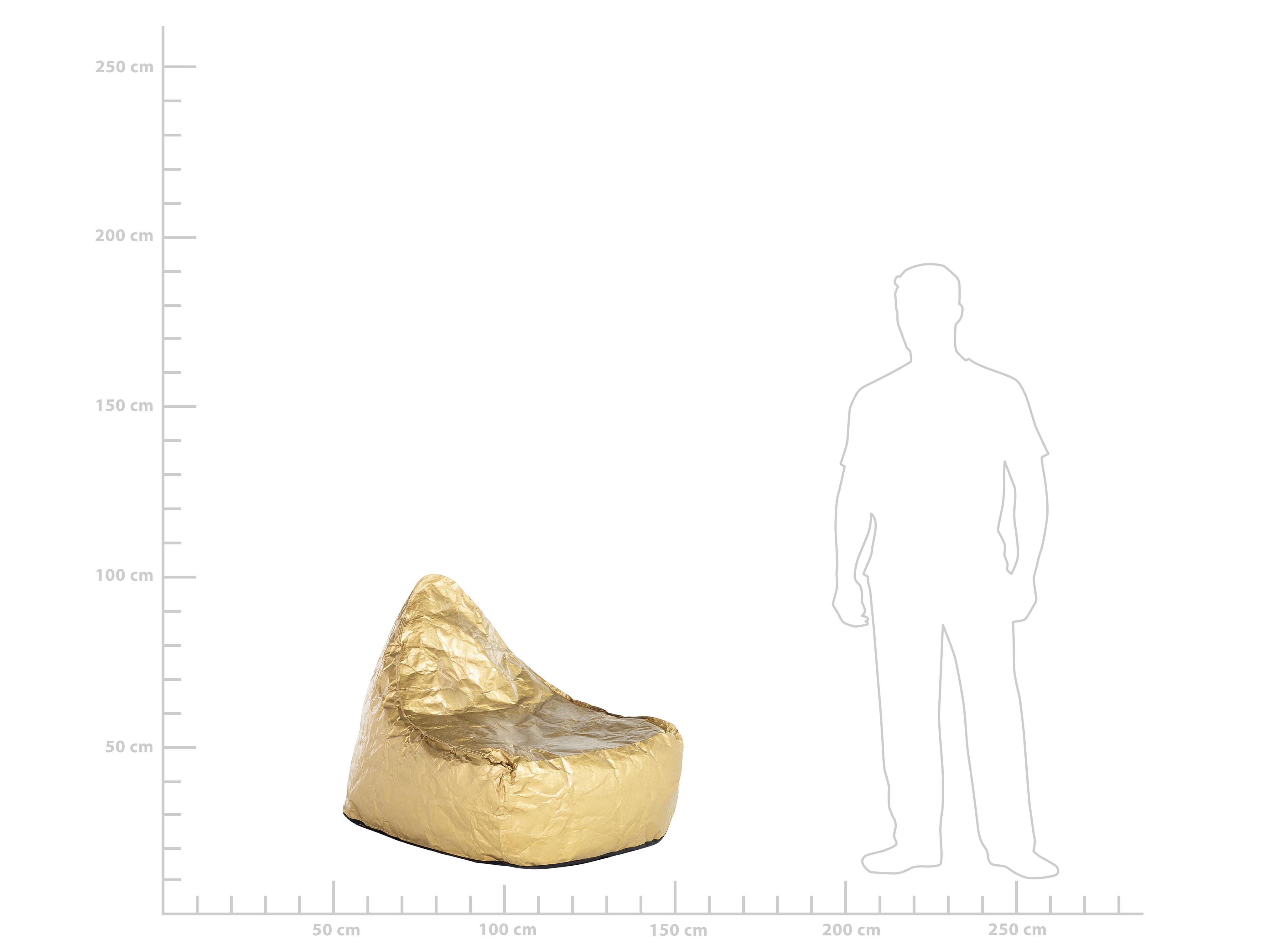 Zitzak 200 L DROP 63 cm 75 cm Goud