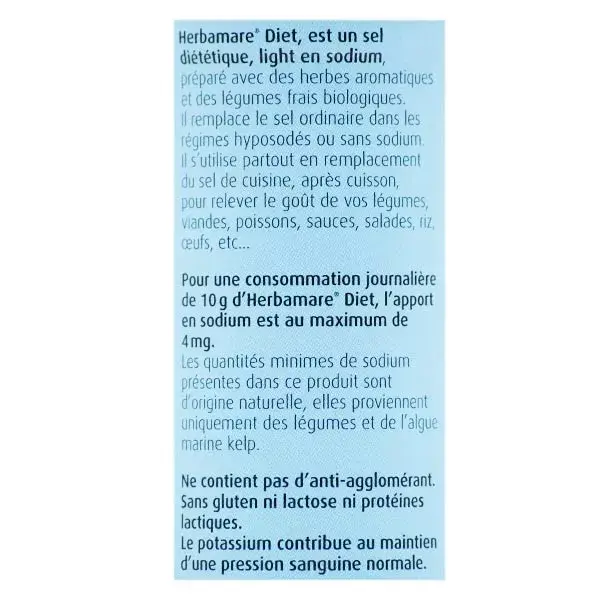A.vogel Herbamare Diet Très Pauvre en Sodium Bio 125g
