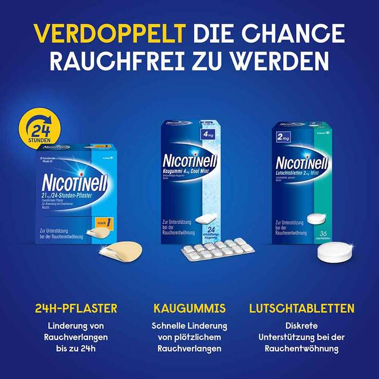 NICOTINELL 7 mg / 24-Stunden- Nikotinpflaster, Pflasterstärke Leicht (3), 30 St