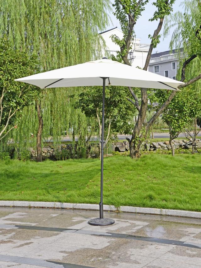 Sonnenschirm Ø 300 cm, 6 Streben, Drehkurbel
