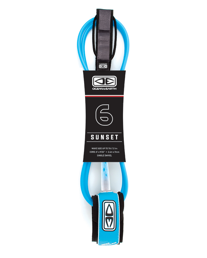 Ocean and earth Sunset leash 6'0 Yellow