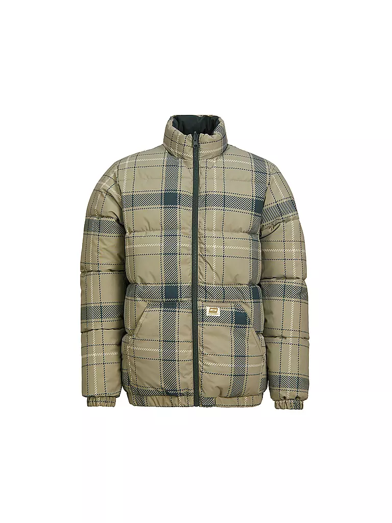 JACK & JONES Jungen Steppjacke JORNGIA dunkelgrün