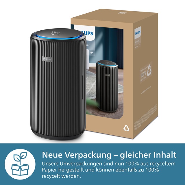 Philips Luftreiniger »AC4221/11 PureProtect Pro 4200 Series, Luftreinigungsrate 600 m³/h« für 156 qm Räume 4-Schichten-HEPA-Filtersystem, leise