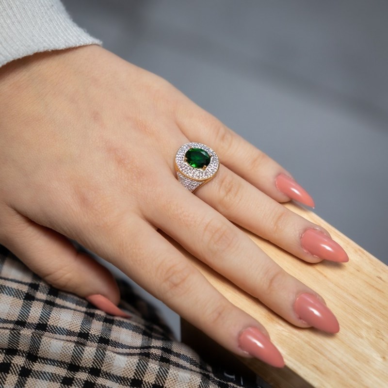 Bague Femme Couleur Dorée Ornée Zirconium VINCA