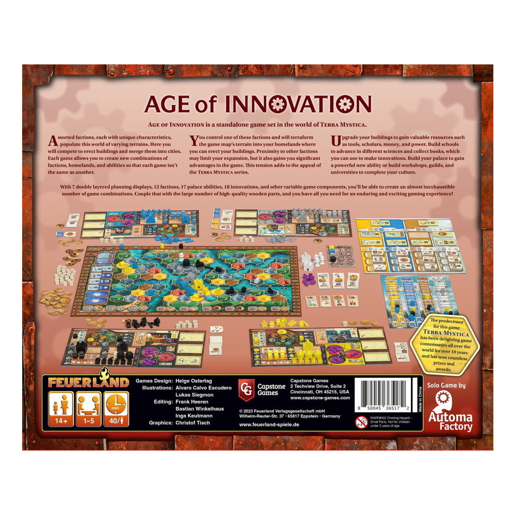 Age of Innovation: A Terra Mystica Game