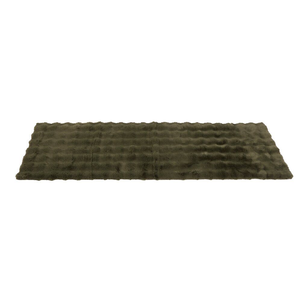 Tapis fausse fourrure rectangulaire relief bulle 90x150cm - 4 modèles
