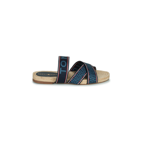 Tommy Hilfiger - TOMMY WEBBING FLAT ESPADRILLE - Bleu