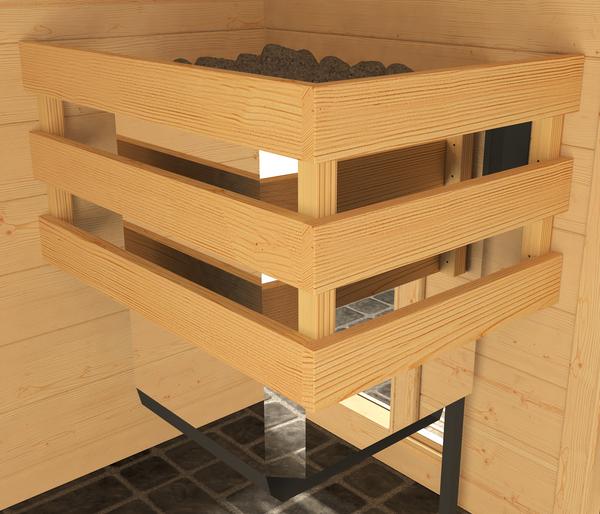 Weka Sauna Turku mit Glastür inkl. Ofen, ca.