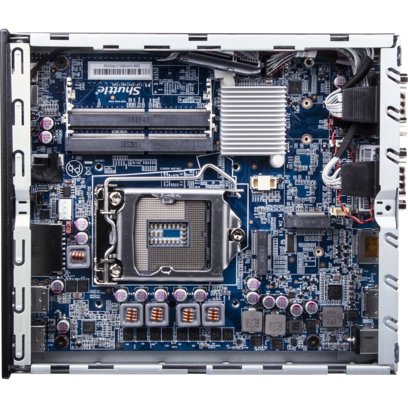Shuttle Slim PC DH610, S1700, 1x HDMI, 2x DP, 1x 2.5