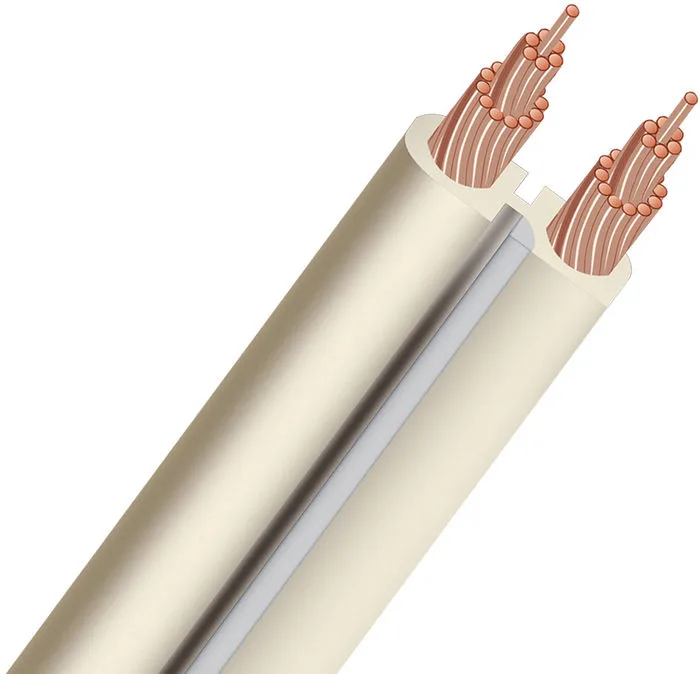 Audioquest G2 gaine PVC blanche (5 m) Câbles d'enceintes au mètre