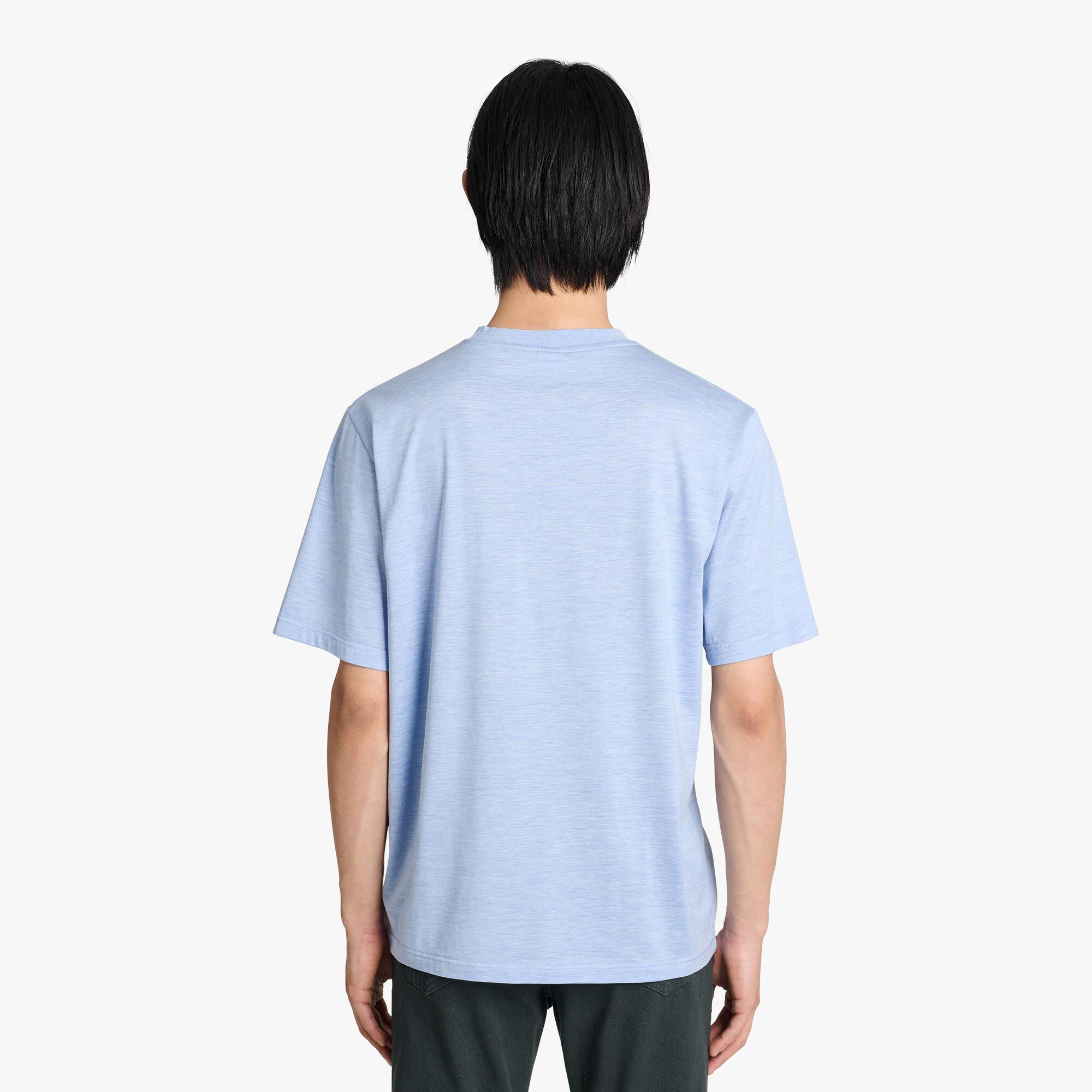 T-Shirt Avec Detail En Cuir