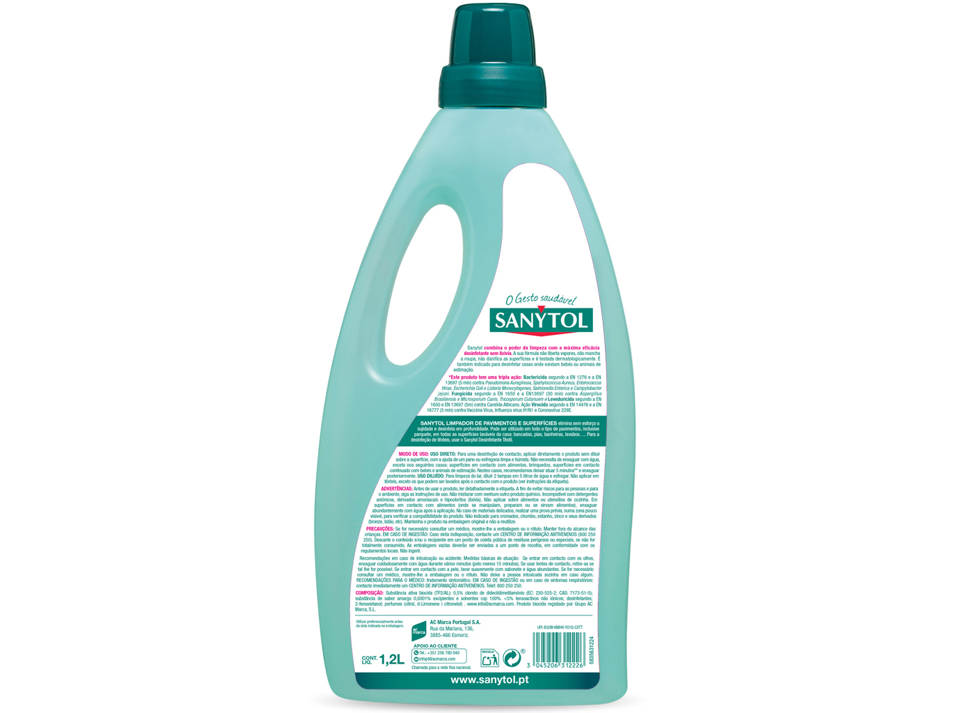 LAVA TUDO SANYTOL LIMÃO 1.2 L