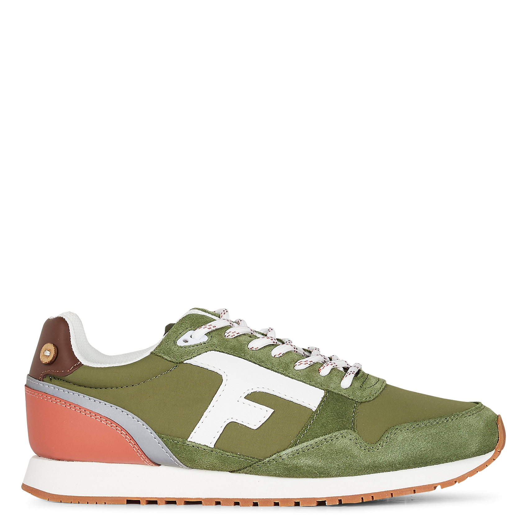 ELM - Baskets basses en cuir | Kaki
