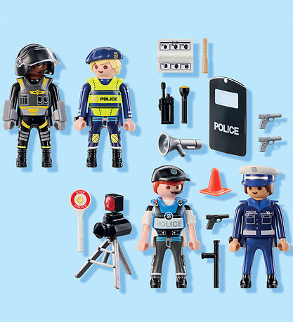 Playmobil Action Helden - Polizei Figuren-Set - 71730 - 35 Teile