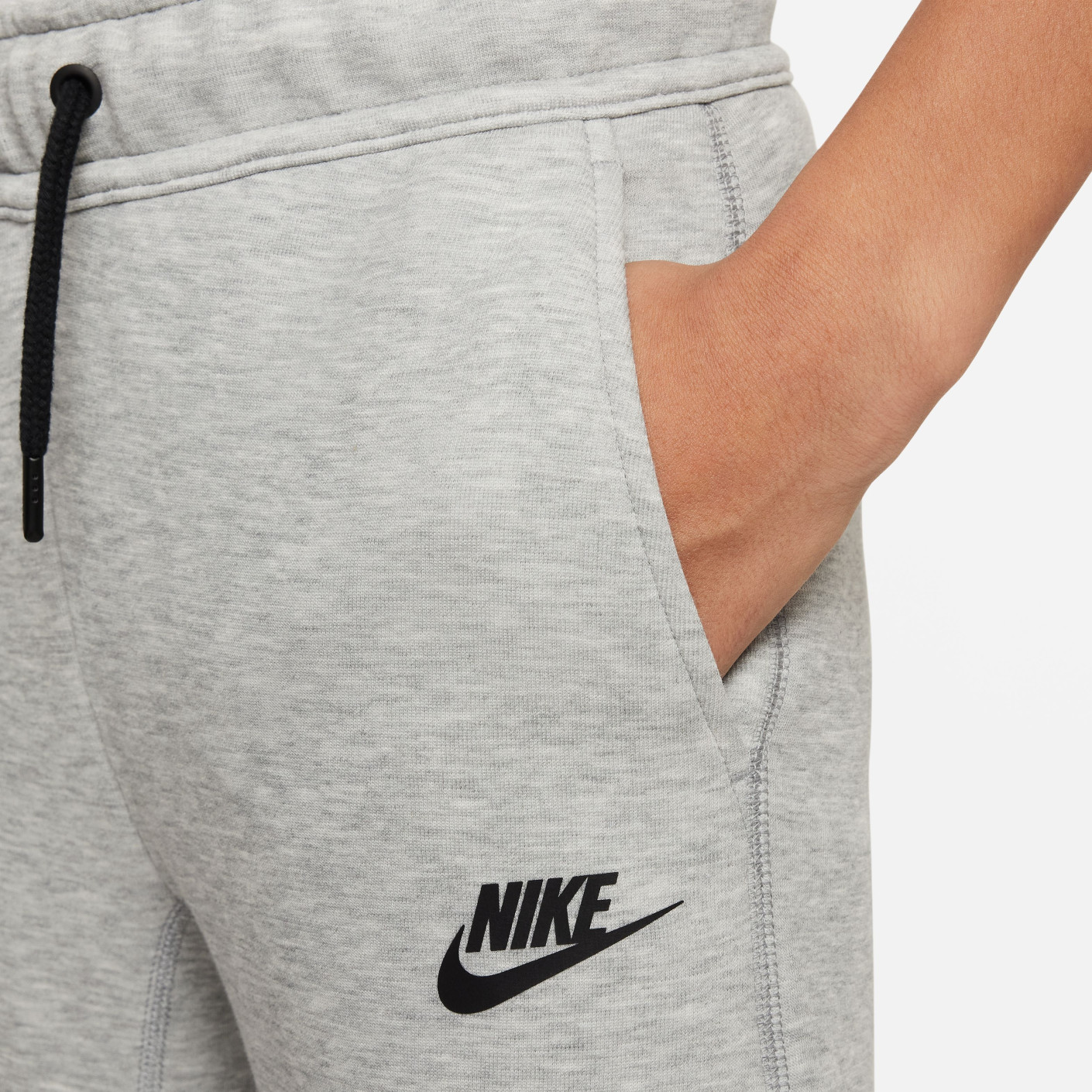 Nike Tech Fleece Sportswear Joggingbroek Kids Lichtgrijs Zwart
