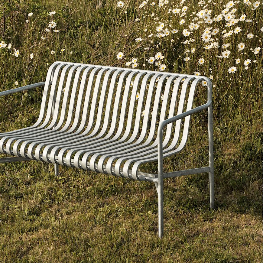 Tuinbank Palissade Dining hot galvanised
