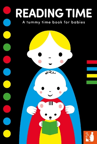 Reading Time: A high-contrast fold-out tummy time book with first words for babies - Tummy time (Board book)