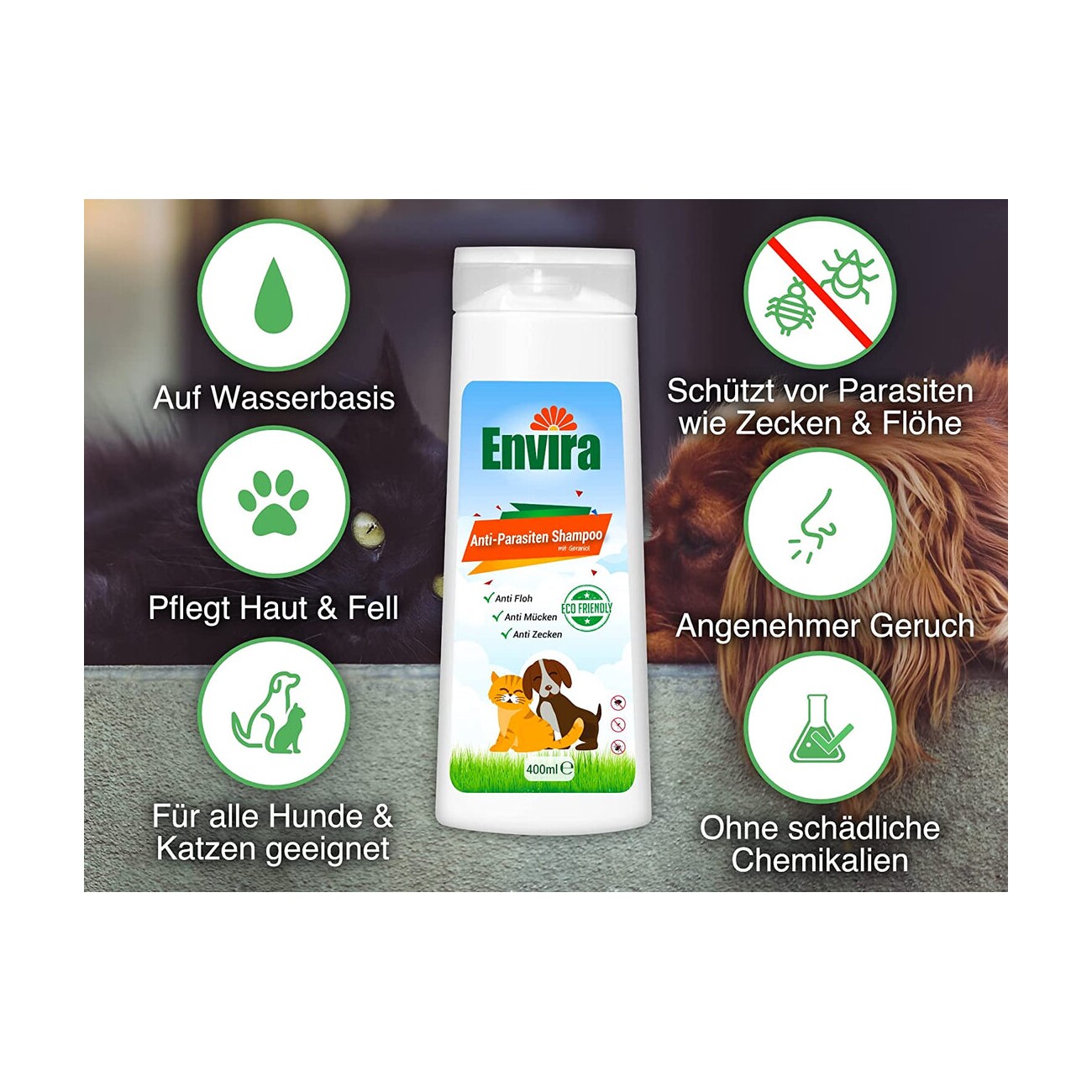Envira Anti-Parasiten Shampoo 2x 400ml