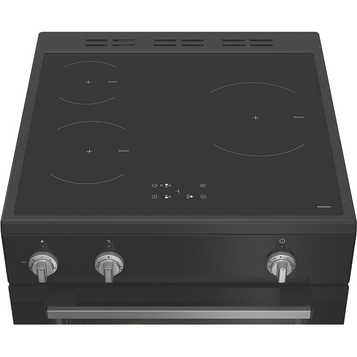 Cuisinière induction Indesit I6I5PCB3 noir