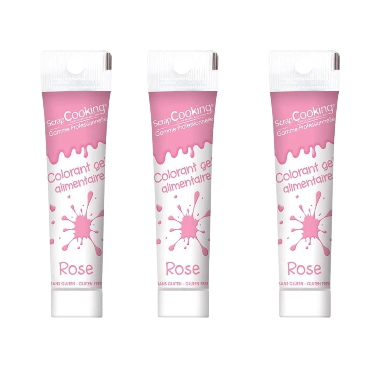 Gel colorant alimentaire rose 60 g Scrapcooking