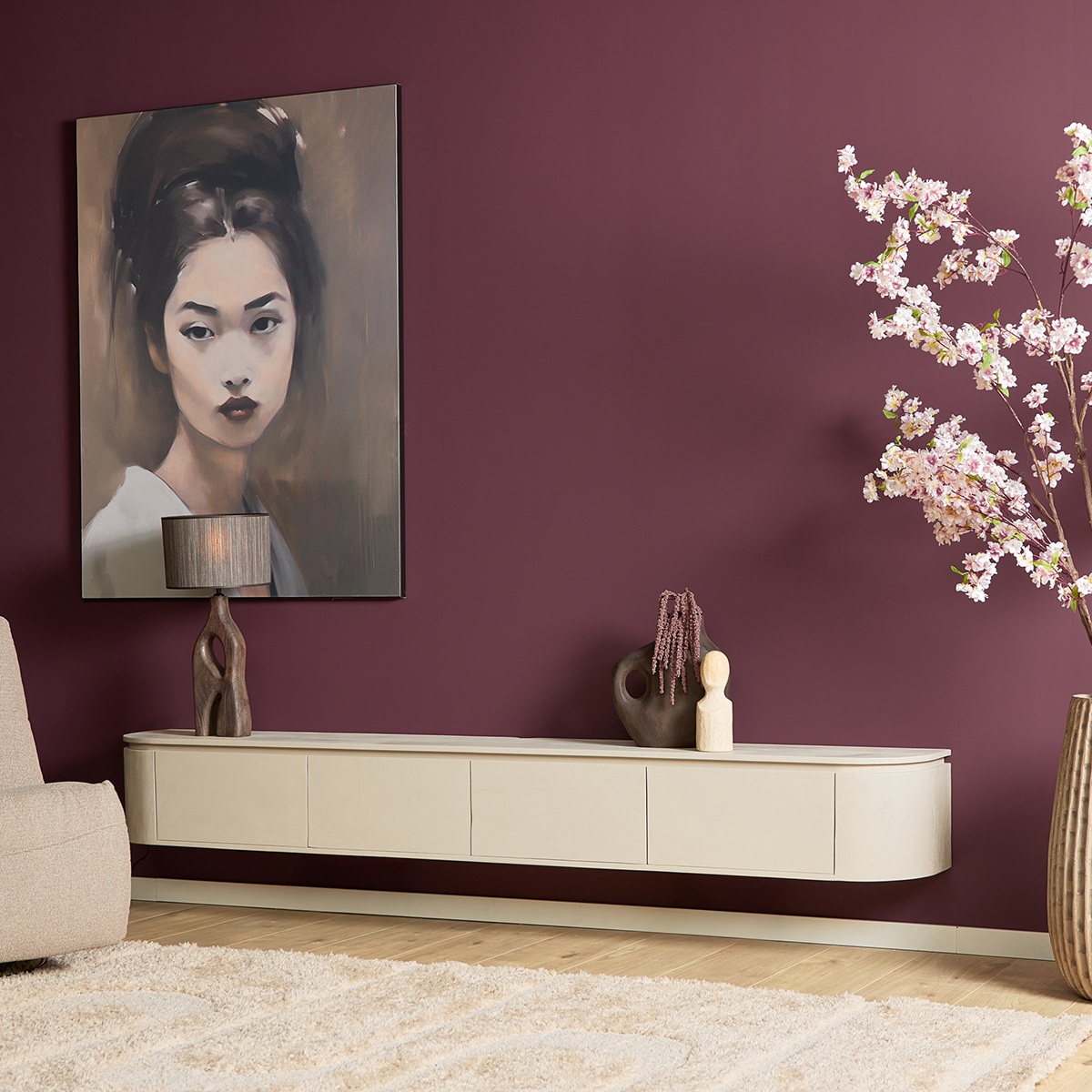 Tv meubel Houdini Witzand 240 cm