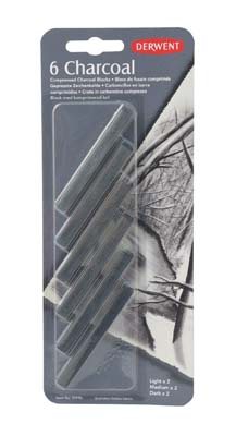 Derwent Charcoal Pack Of 6