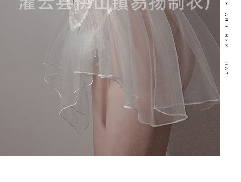 Momilove - Kanten nachthemd / string / kousen / set