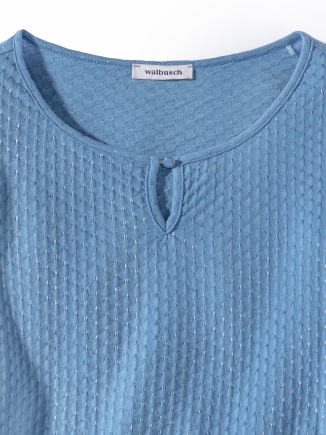 Strukturshirt Knopfdetail