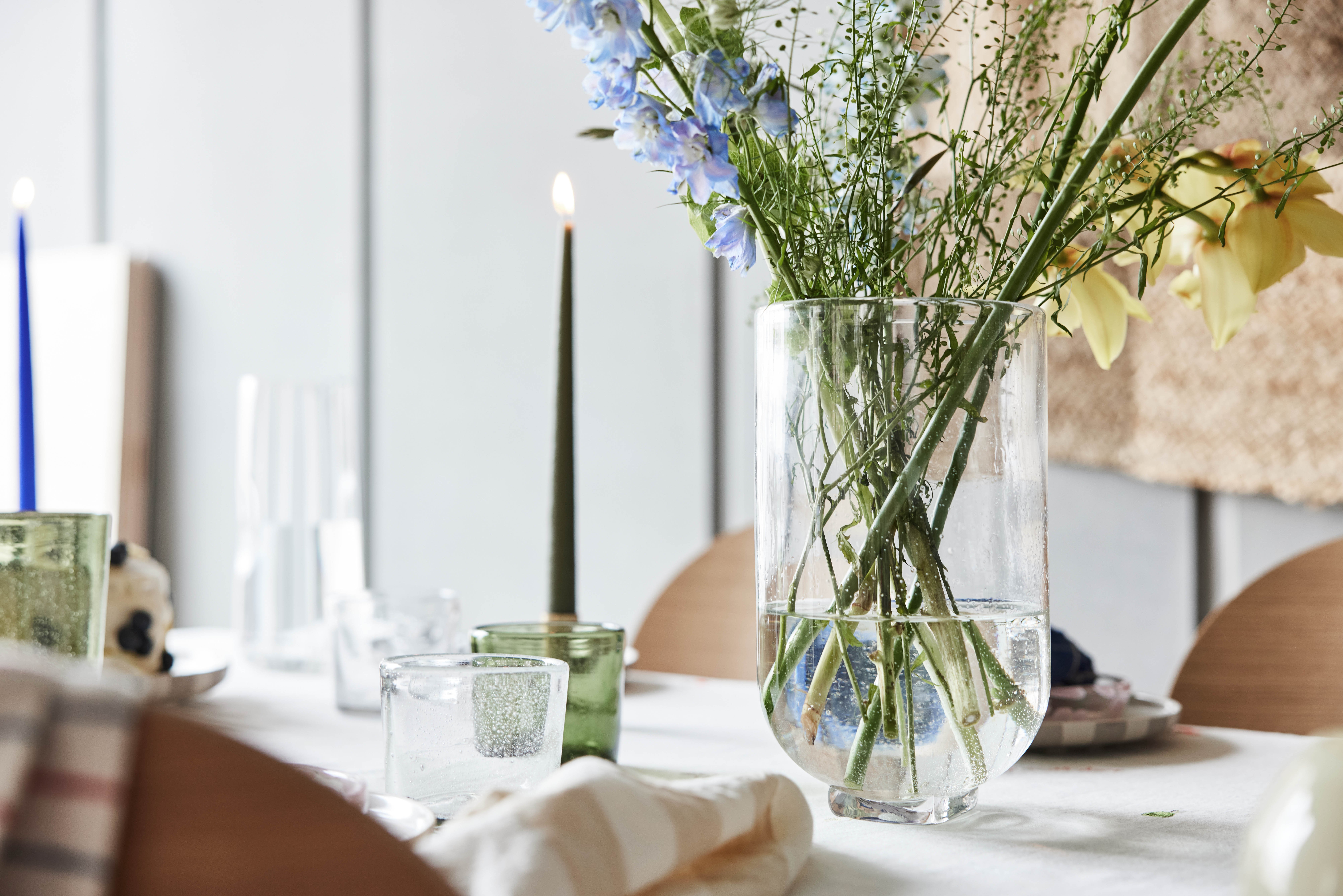 Vase en verre | Blanc