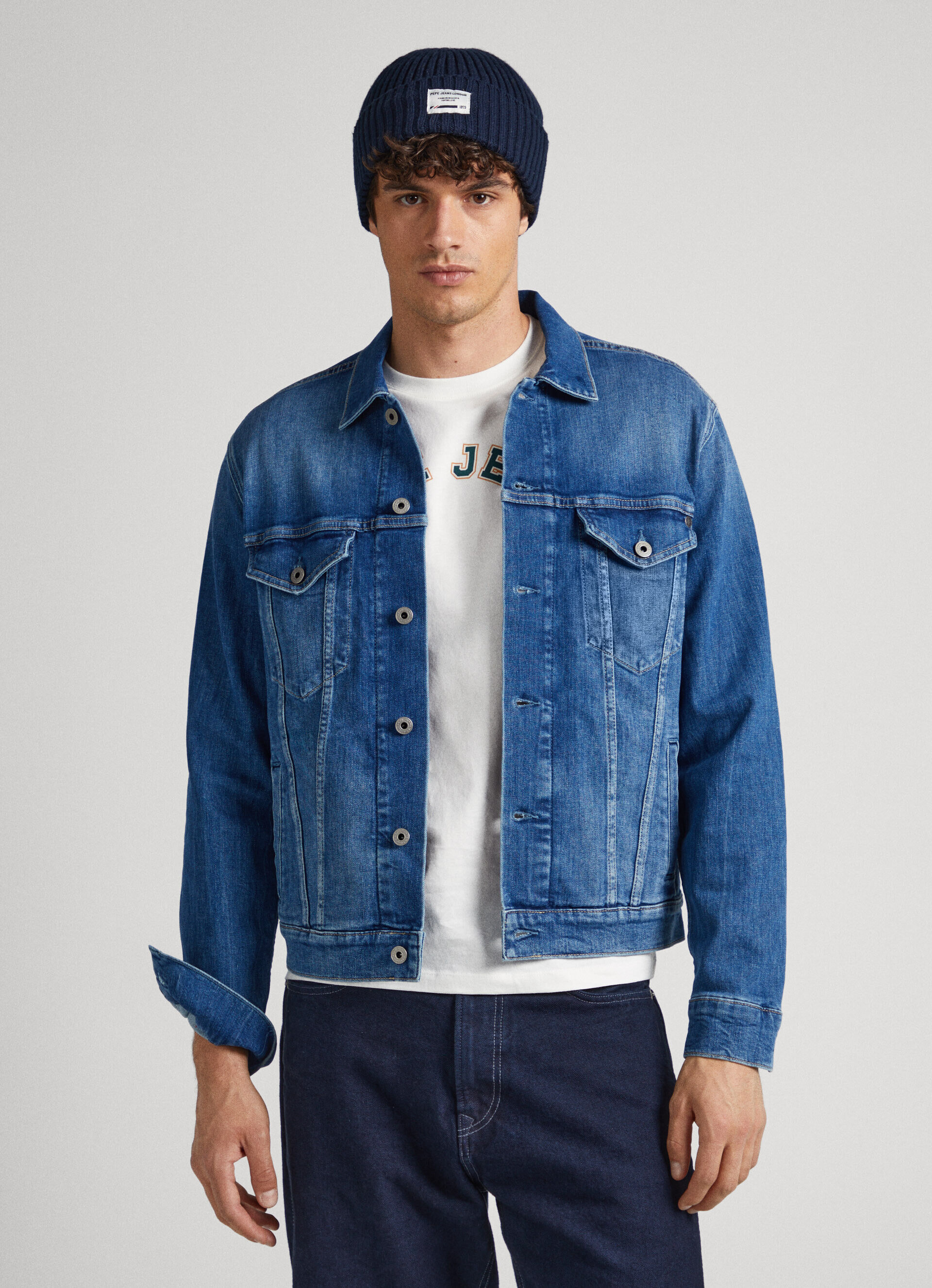 JAQUETA JEANS DE CORTE REGULAR - jeans