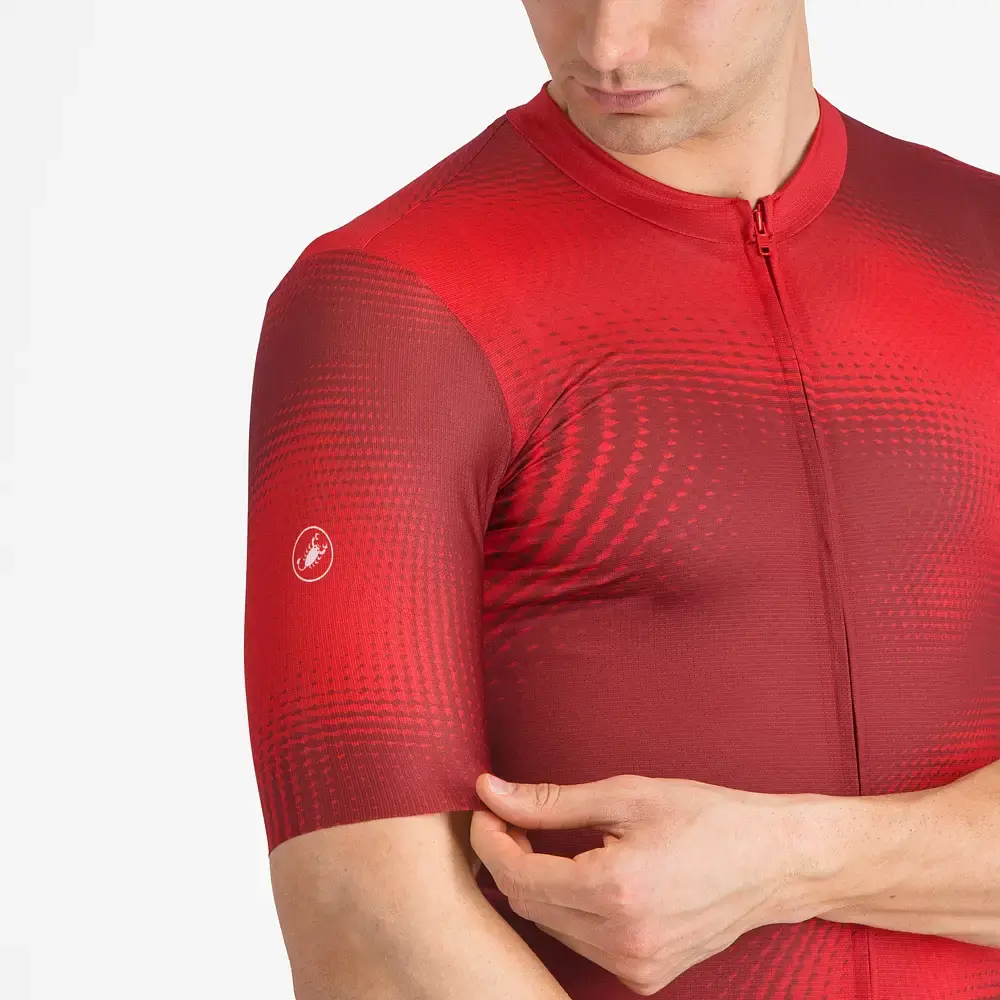 Castelli Vortice Fietsshirt Korte Mouwen Rood Heren