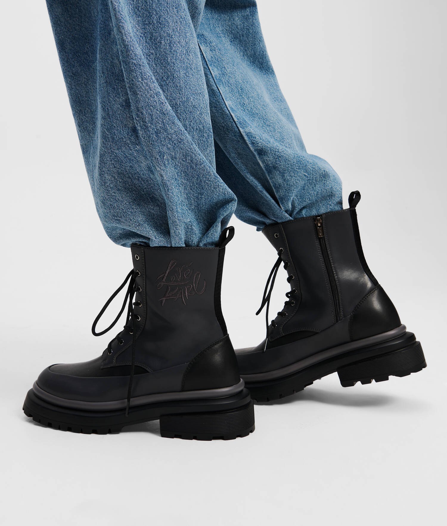 BOTTES KLJ X ATELIER RESERVÉ BROOKE - Noir/Gris