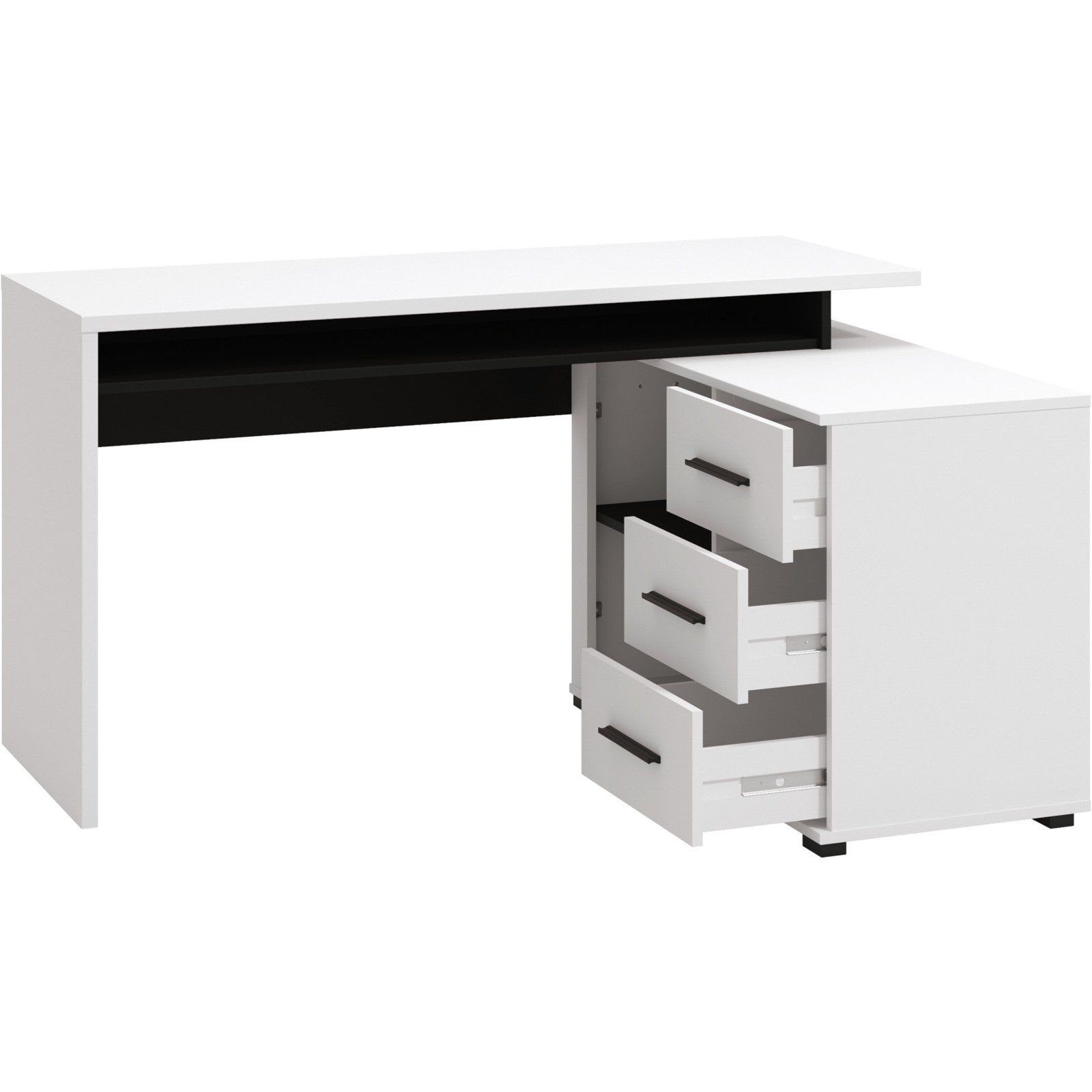 Schreibtisch Arhimed Dekor weiss 137,5 x 75 x 101,5 cm