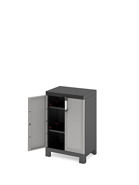 Armoire basse Links 2 tablettes L.65 x H.97 x P.45 cm