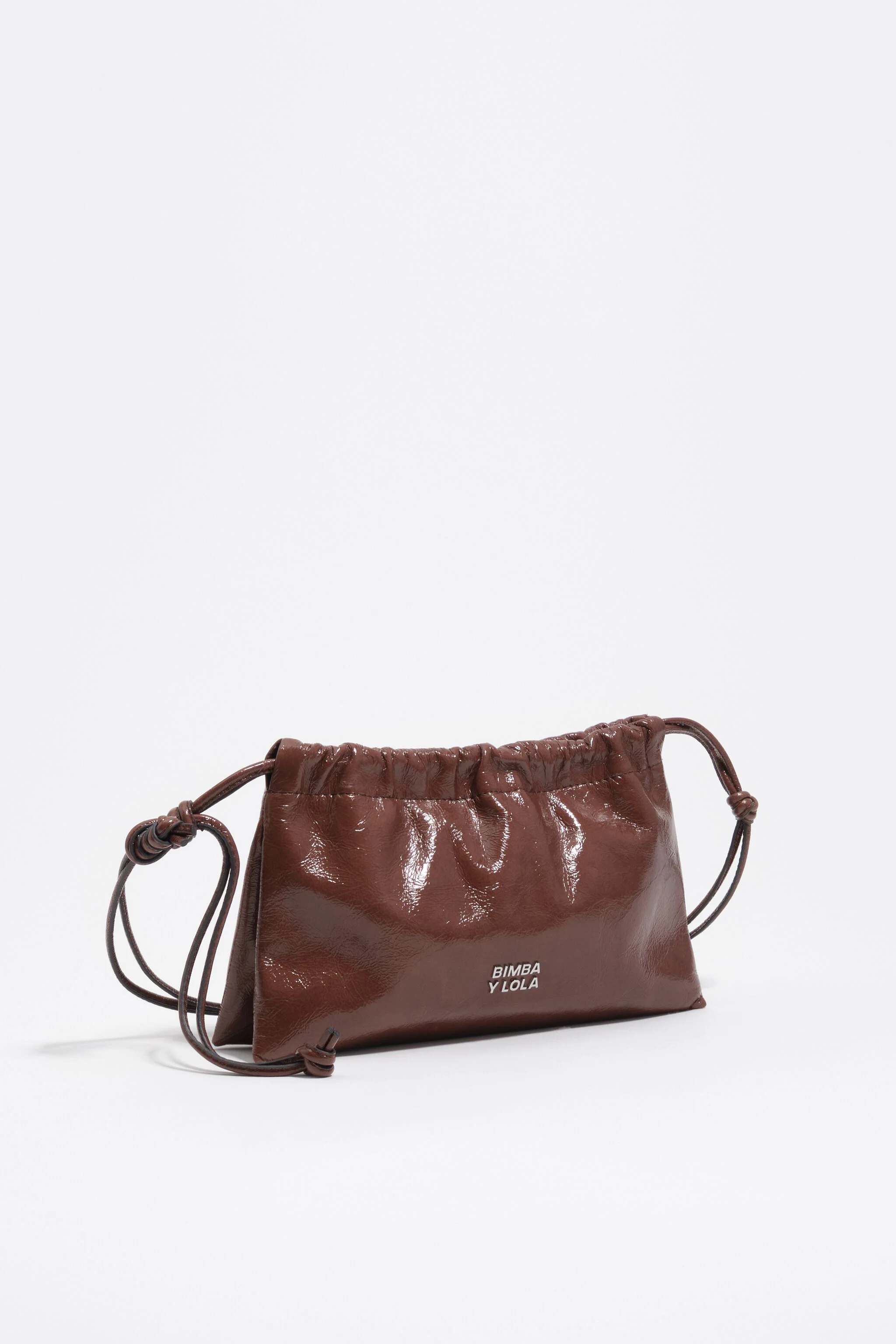 Bolsa mini de couro cor mocha