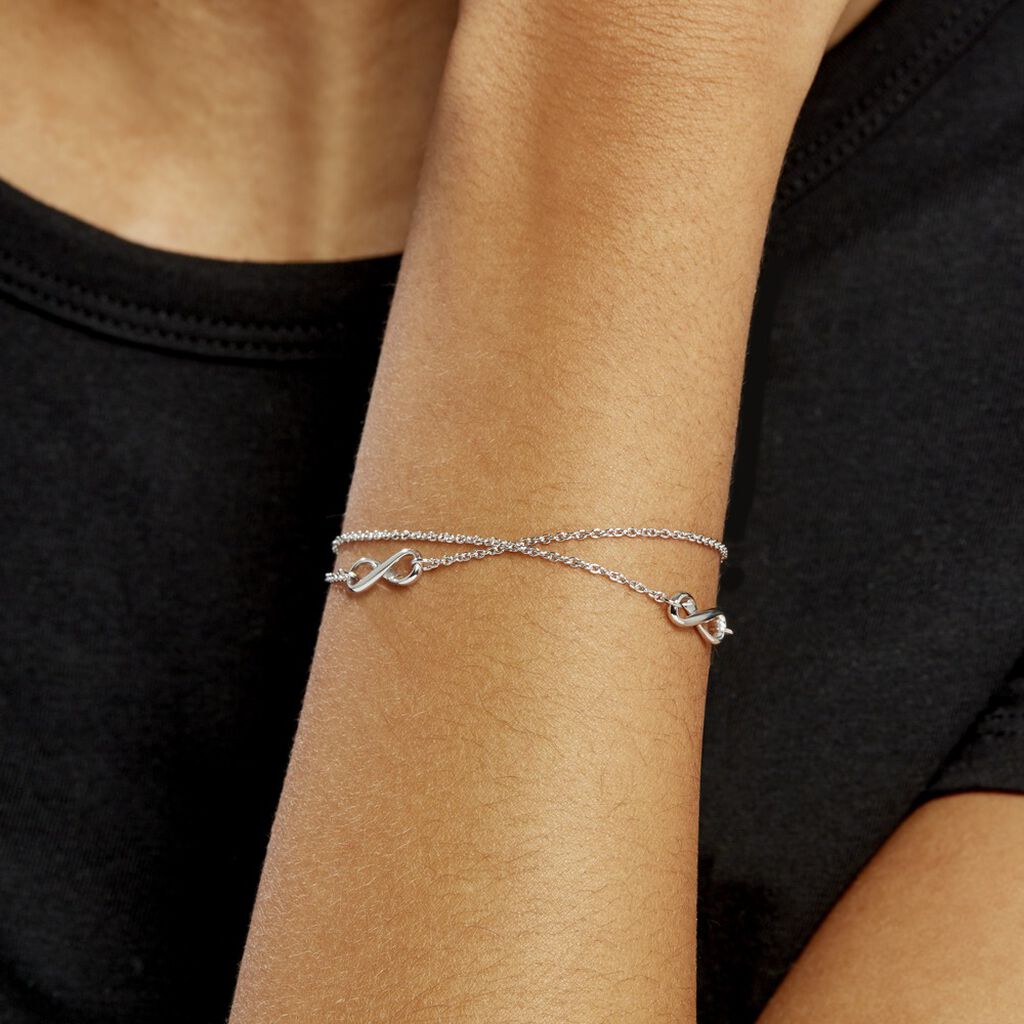 Bracelet Noelle Argent Blanc