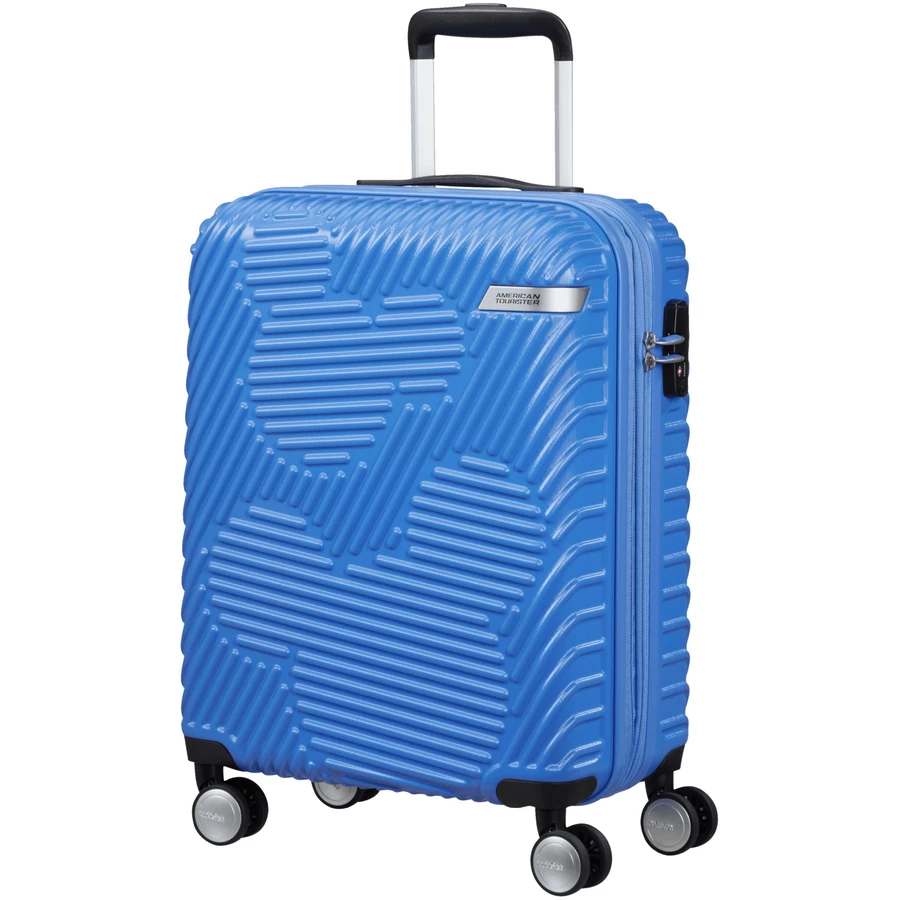 American Tourister Mickey Clouds - 4-Rollen-Kabinentrolley 55 cm erw. Mickey Tranquil Blue