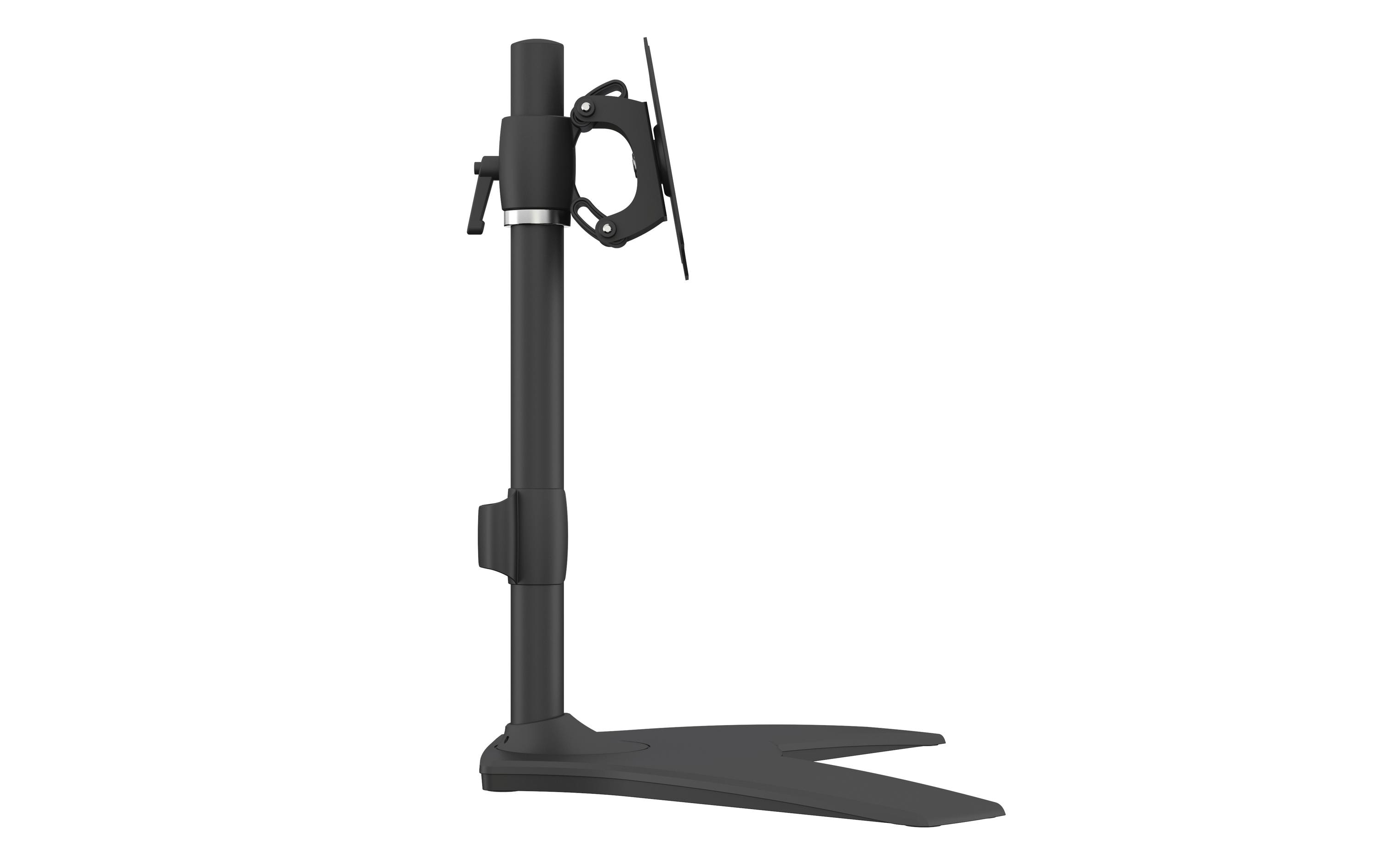 Monitor-Standfuss Single bis 15 kg – Schwarz<br>Für 1 Bildschirm