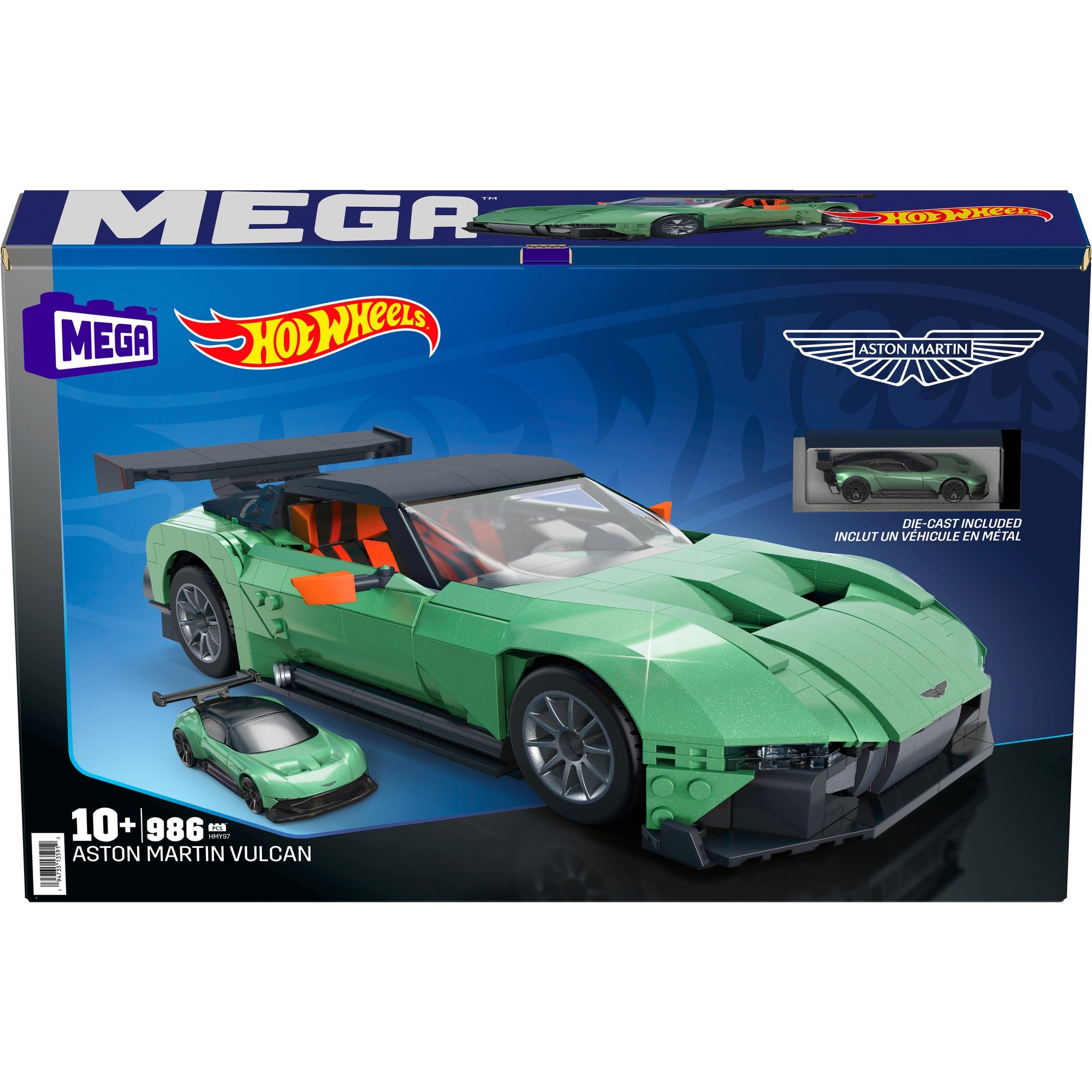 Mattel Konstruktionsspielzeug MEGA Hot Wheels Collector Aston Martin Vulcan