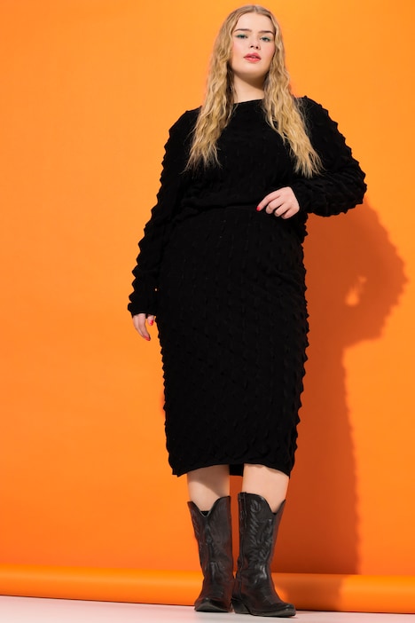 Maxi-Strickrock, Slim Shape, Bubble-Strick